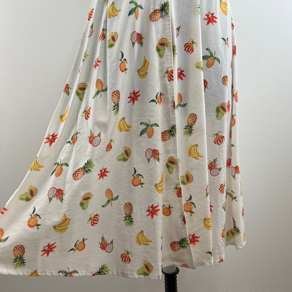 WeWoreWhat White Bella Fruit Belted Cotton-Blend Mini Dress Size S Small $295 - Picture 5 of 11